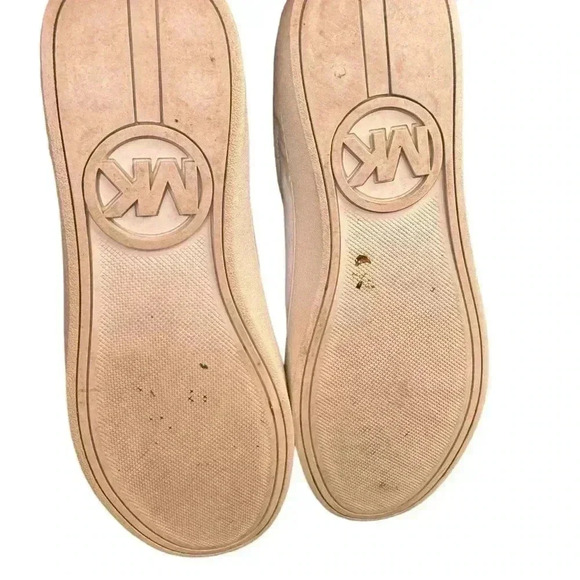 Michael Kors Lola White/Hold leather sneakers size 8.5. - Picture 4 of 11